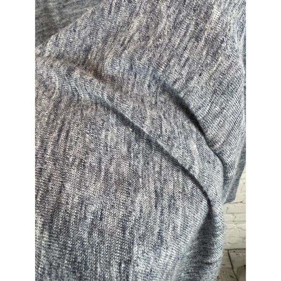 TAHARI blue gray linen knit open front cardigan sweater size L - Picture 5 of 7